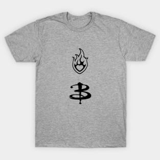 Buffy Heart Flame Emblem T-Shirt